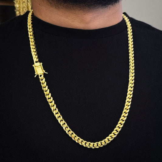 Corrente Cuban 10mm Banhado a Ouro 18K