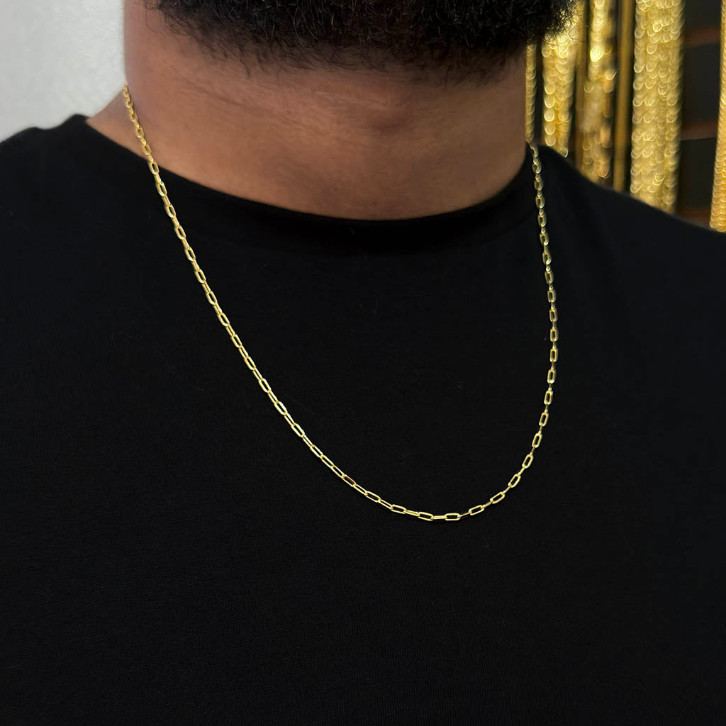 Corrente + Pulseira Cartie 2mm Banhado a Ouro 18K