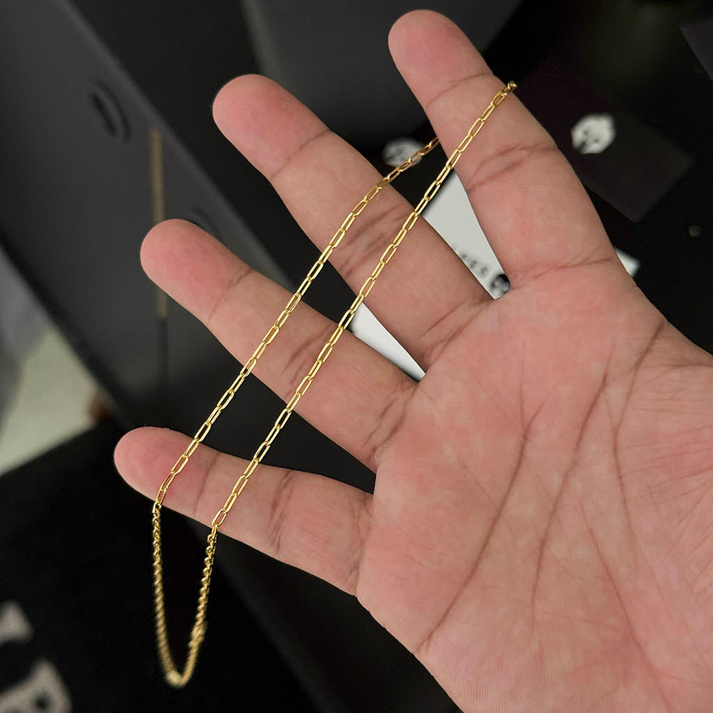 Corrente + Pulseira Cartie 2mm Banhado a Ouro 18K