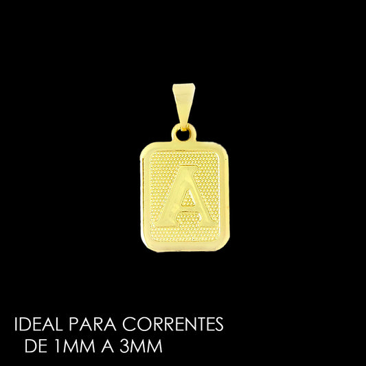 Pingente Letra Mini Banhado a Ouro 18K