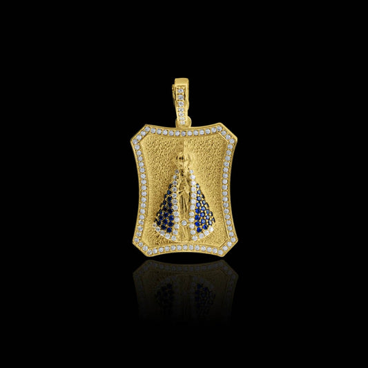 Pingente N. Sra. Aparecida Curvado Banhado a Ouro 18K