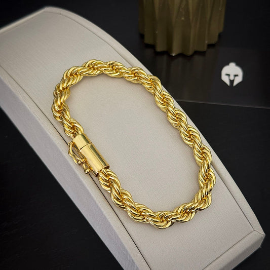 Pulseira Baiana 10mm Banhado a Ouro 18K