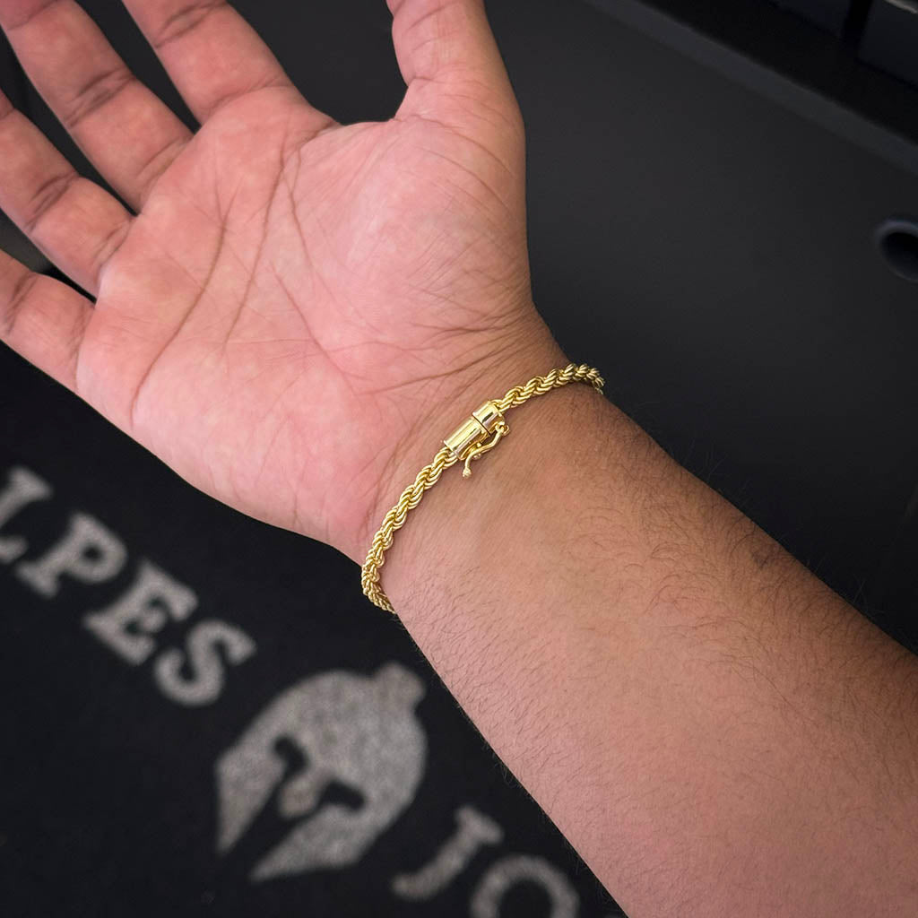 Pulseira Baiana 5mm Banhado a Ouro 18K