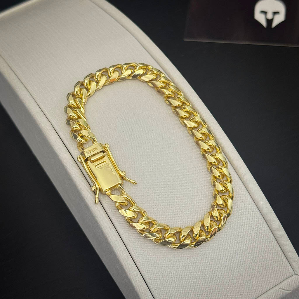 Pulseira Cuban 10mm Banhado a Ouro 18K