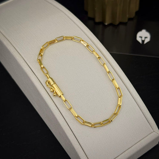 Pulseira Grumet 4mm Banhado a Ouro 18K