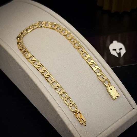 Pulseira Grumet 6.5mm Banhado a Ouro 18K