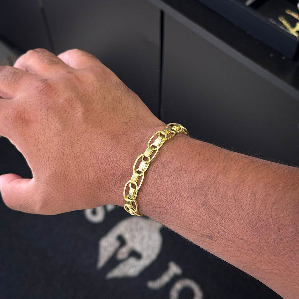 Pulseira Imperador Banhado a Ouro 18K