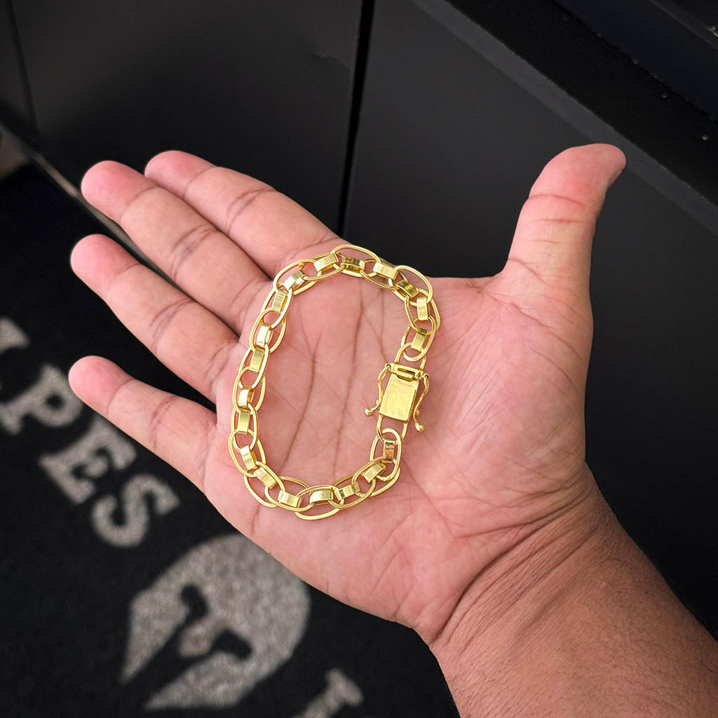 Pulseira Imperador Banhado a Ouro 18K
