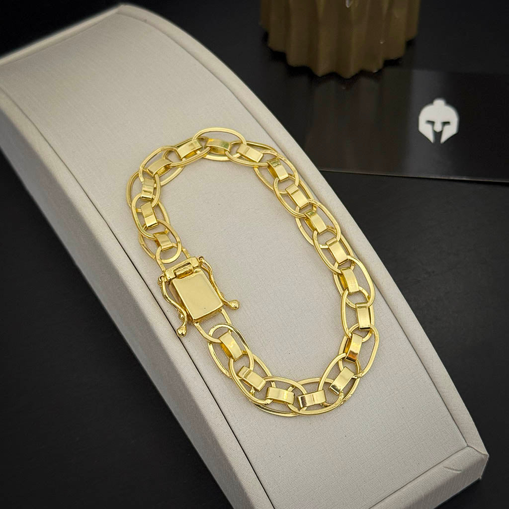 Pulseira Imperador Banhado a Ouro 18K