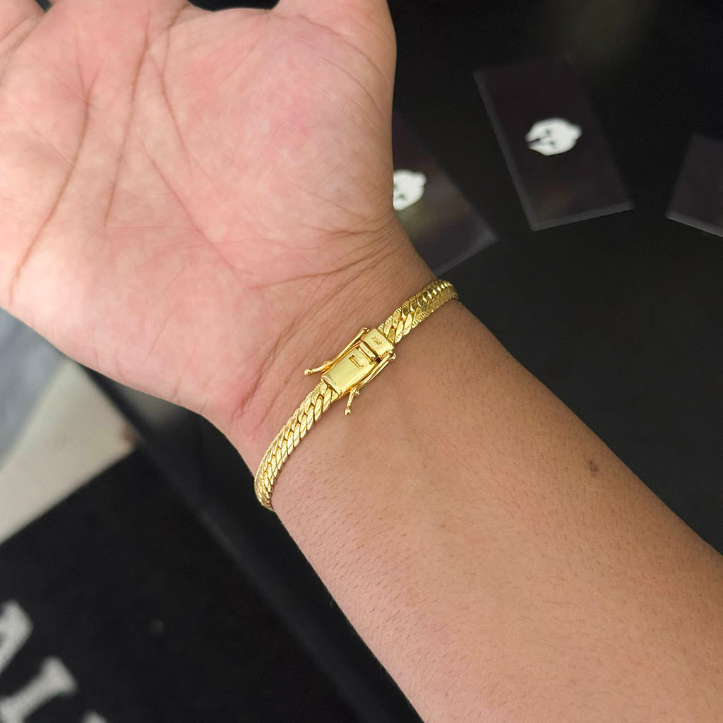 Pulseira Premium 5mm Banhada a Ouro 18K