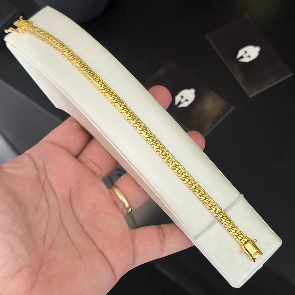 Pulseira Premium 5mm Banhada a Ouro 18K