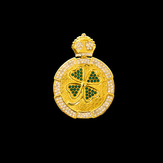 Pingente Trevo De 4 Folhas Banhado a Ouro 18K