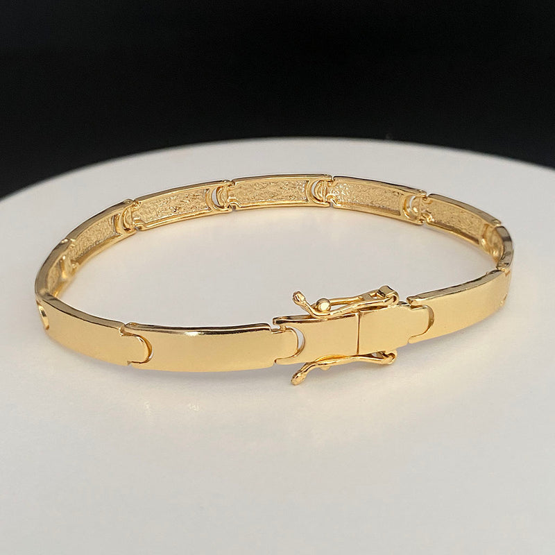 Bracele NY 6mm Banhada a Ouro 18K