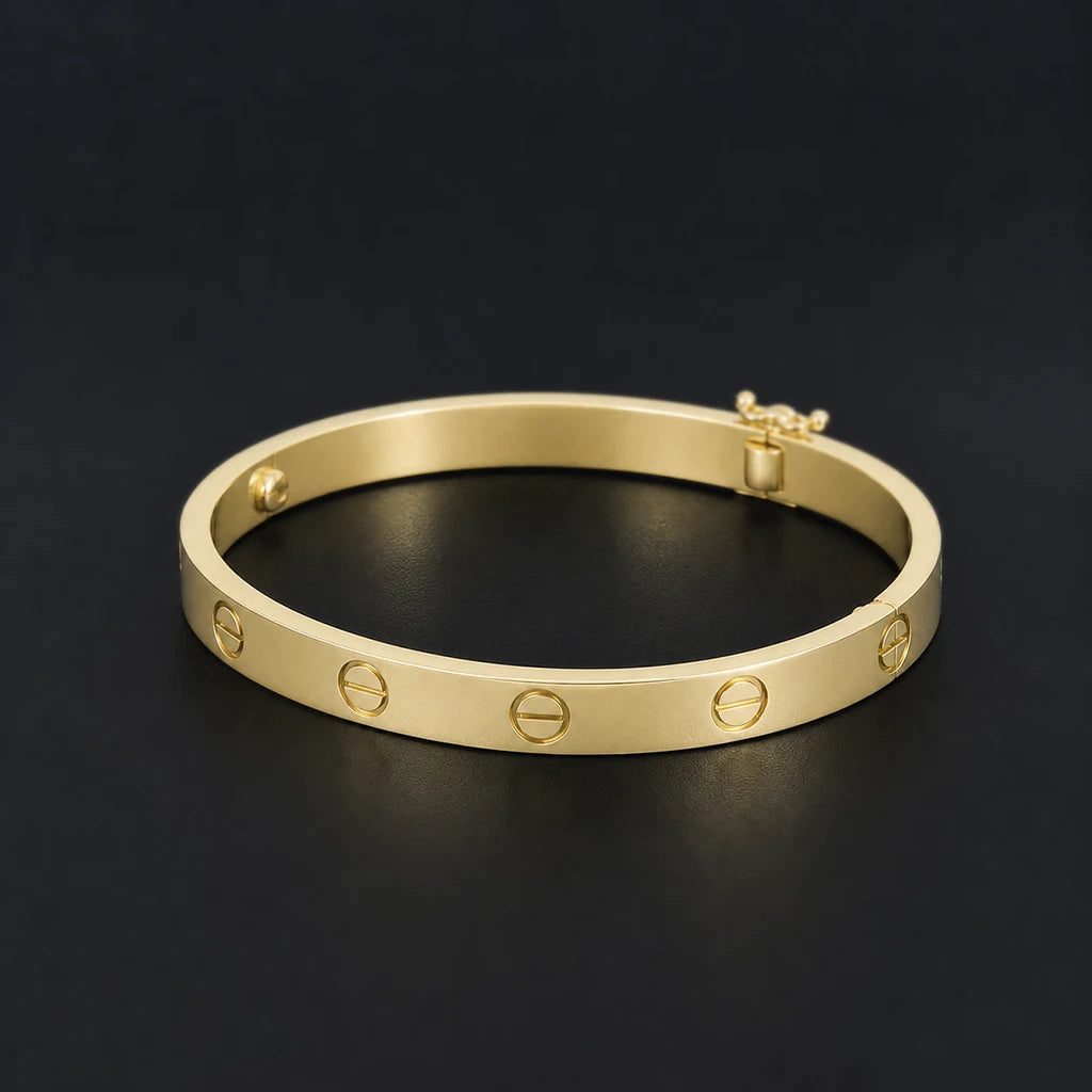 Bracelete Luxo 6mm Banhado a Ouro 18K