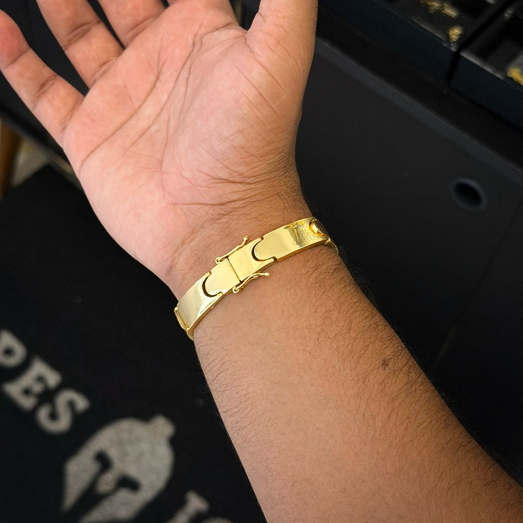 Bracelete NY 11mm Banhado a Ouro 18K