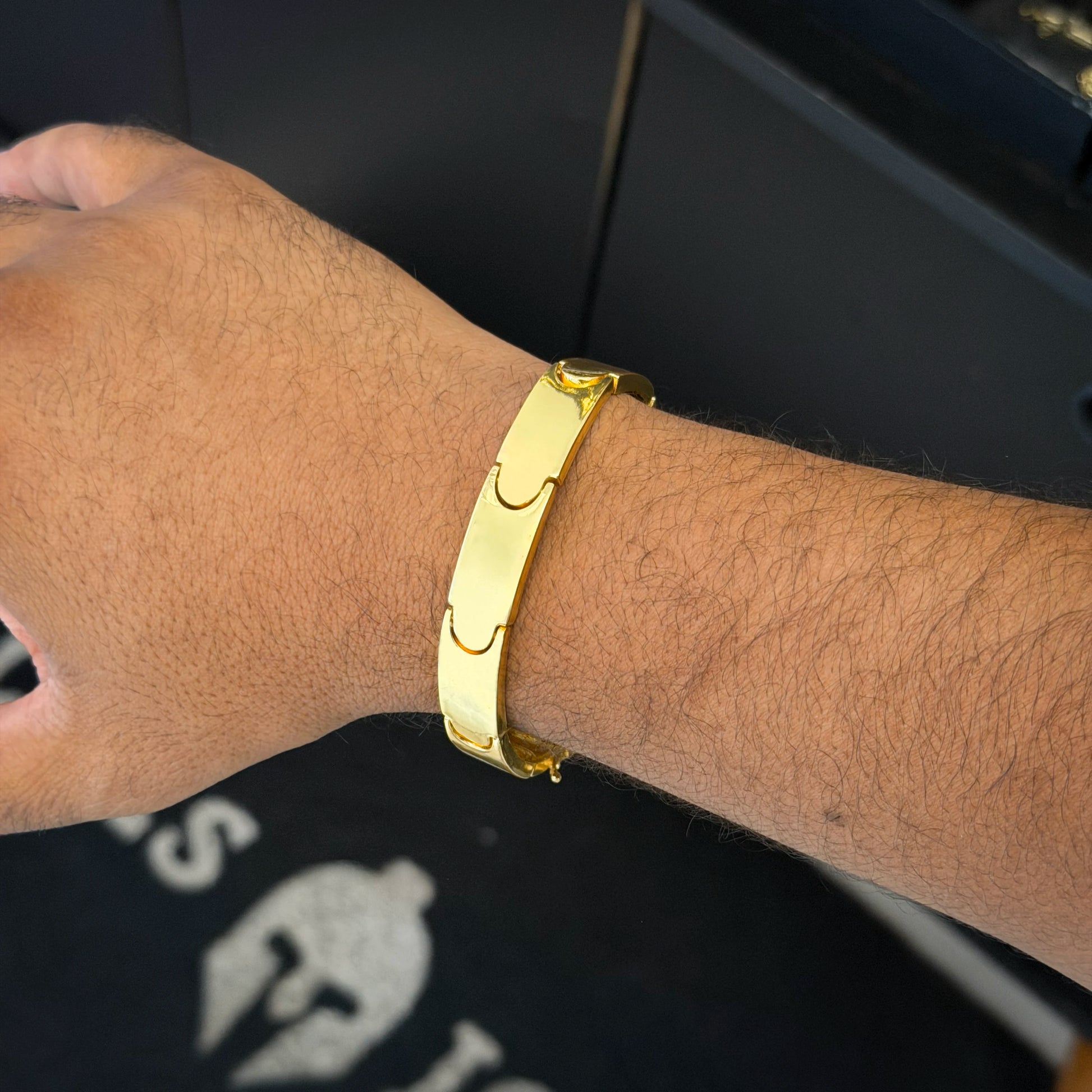 Bracelete NY 11mm Banhado a Ouro 18K