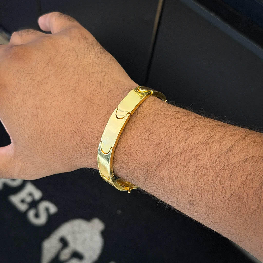 Bracelete NY 11mm Banhado a Ouro 18K