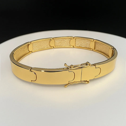 Bracelete NY 11mm Banhado a Ouro 18K