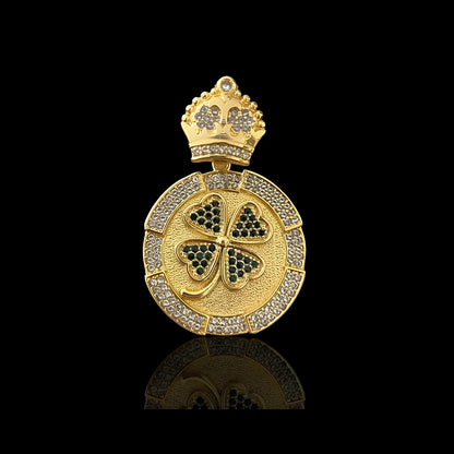 Pingente Trevo De 4 Folhas (P) Banhado a Ouro 18K