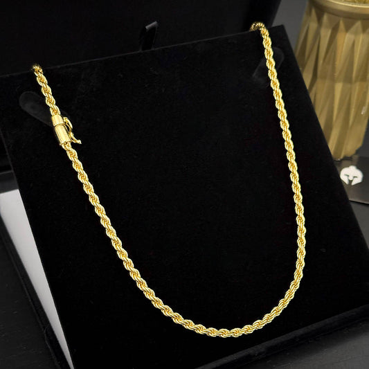 Corrente Baiana 5mm Banhada a Ouro 18K