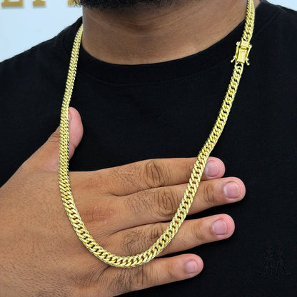 Corrente Grumet Dupla 7mm Banhada a Ouro 18K