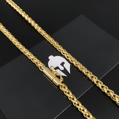 Corrente Peruana 5mm Banhada a Ouro 18K