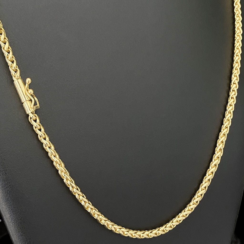 Corrente Peruana 5mm Banhada a Ouro 18K