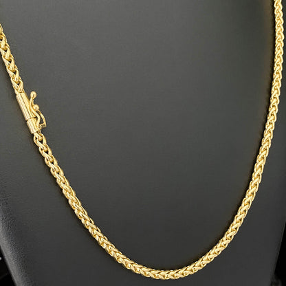 Corrente Peruana 5mm Banhada a Ouro 18K