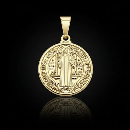 Pingente São Bento (PP) Banhado a Ouro 18K