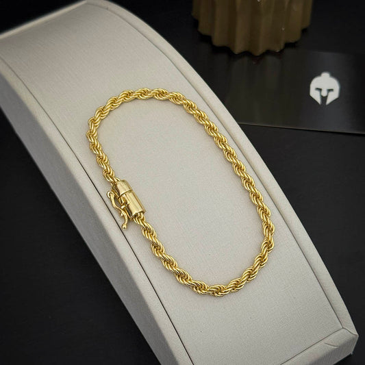 Pulseira Baiana 5mm Banhado a Ouro 18K