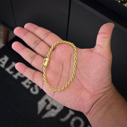 Pulseira Baiana 5mm Banhado a Ouro 18K