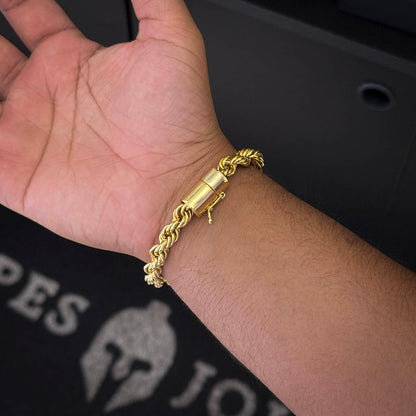 Pulseira Baiana 8mm Banhado a Ouro 18K