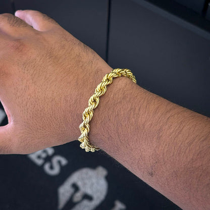 Pulseira Baiana 8mm Banhado a Ouro 18K
