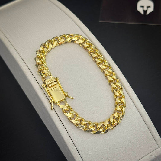 Pulseira Cuban 10mm Banhado a Ouro 18K