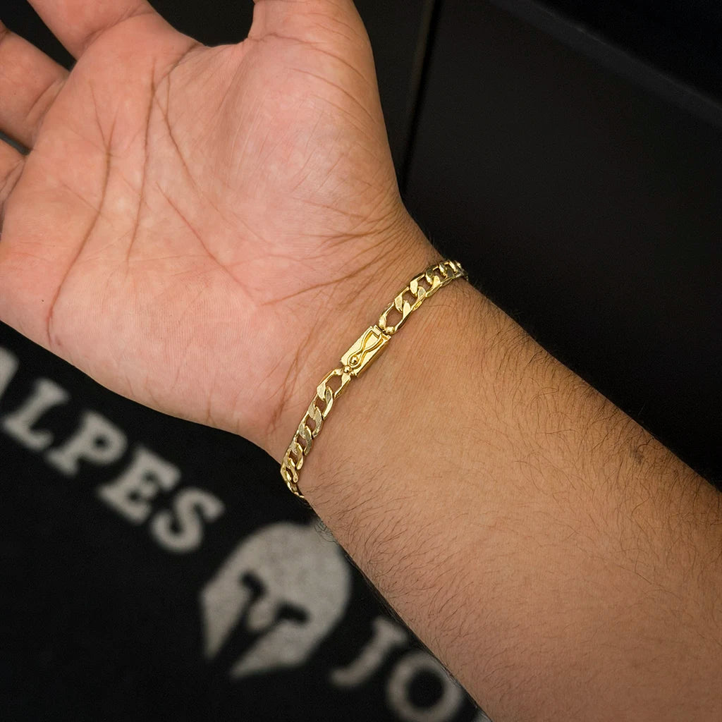 Pulseira Grumet 6.5mm Banhado a Ouro 18K