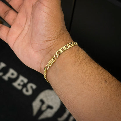 Pulseira Grumet 6.5mm Banhado a Ouro 18K