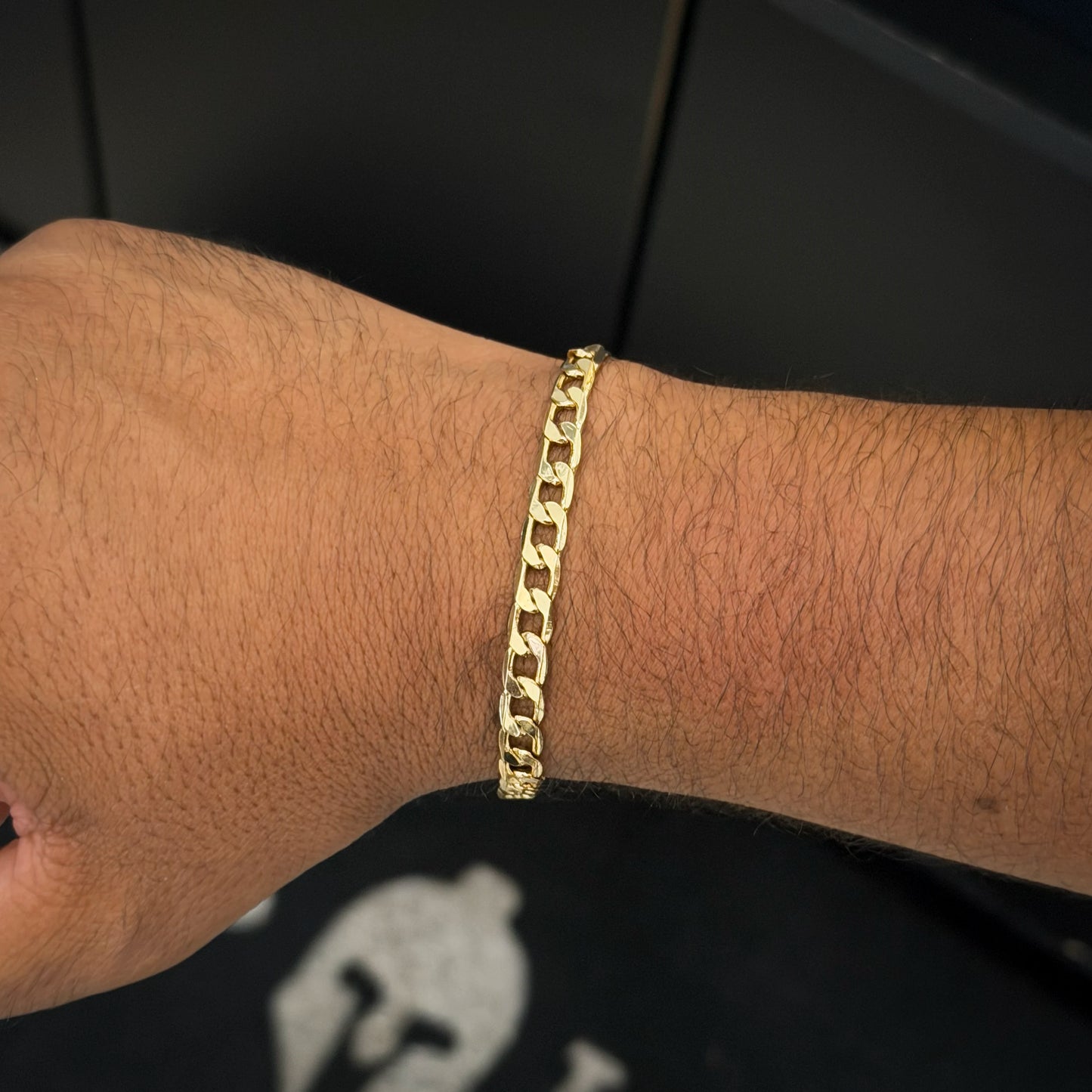 Pulseira Grumet 6.5mm Banhado a Ouro 18K