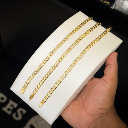 Pulseira Grumet 6.5mm Banhado a Ouro 18K