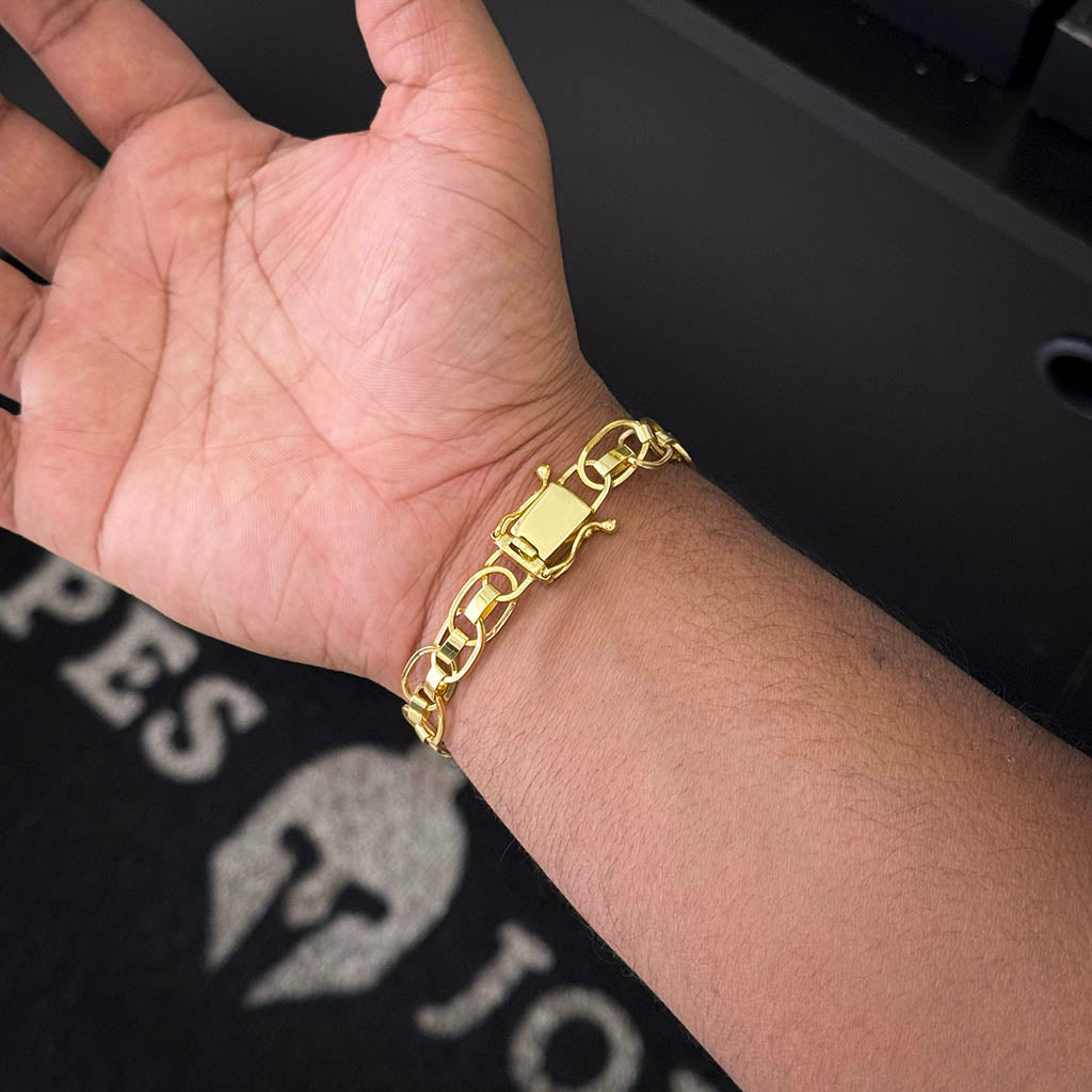 Pulseira Imperador Banhado a Ouro 18K