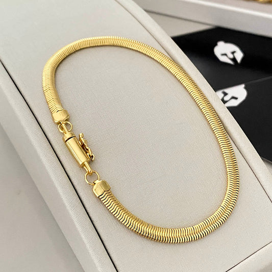 Pulseira Scale 4,5mm Banhada a Ouro 18K