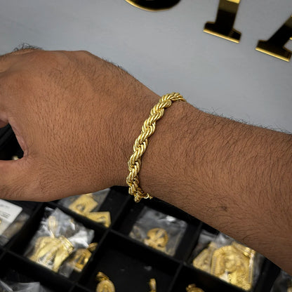 Pulseira Baiana 10mm Banhado a Ouro 18K
