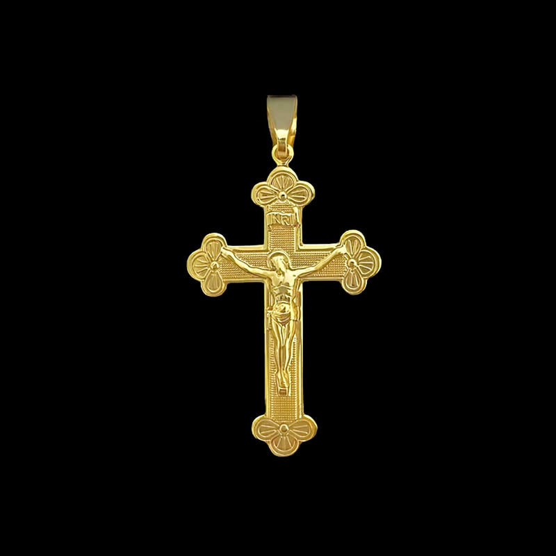 Pingente Crucifixo Banhado a Ouro 18K