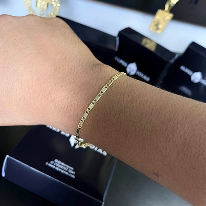 Pulseira Piastrini 3mm Banhada a Ouro 18K