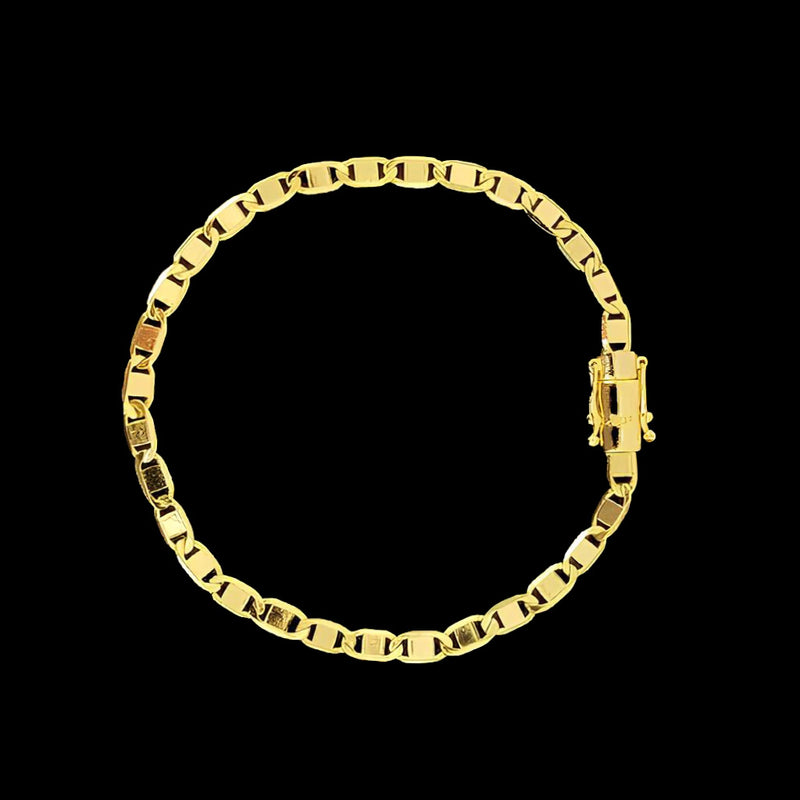 Pulseira Piastrini 4mm Banhada a Ouro 18K